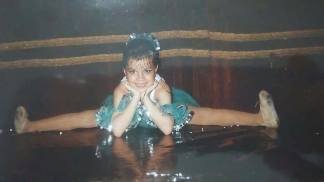 Mariana Oliveira en una de sus primeras actuaciones
