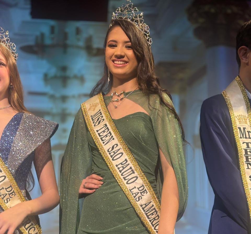 Júlia Gomes conquista el título de “Miss Teen São Paulo De Las Américas 2025” tras participar en el proyecto “Nasce Uma Estrela”